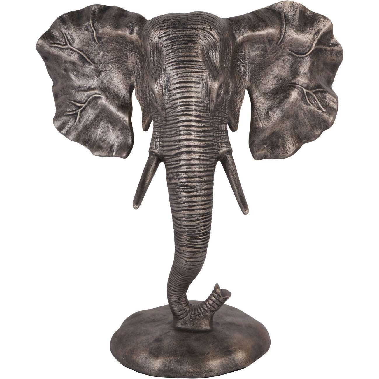 Cast Aluminium Elephant Sculpture