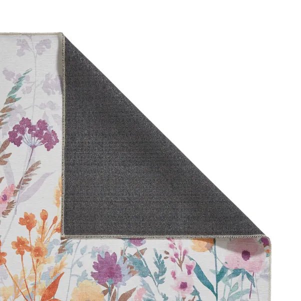 Catherine Lansfield Country Floral Rug, Yellow 61 x 170cm,76 x 150cm,76 x 230cm,122 x 170cm,152 x 230cm
