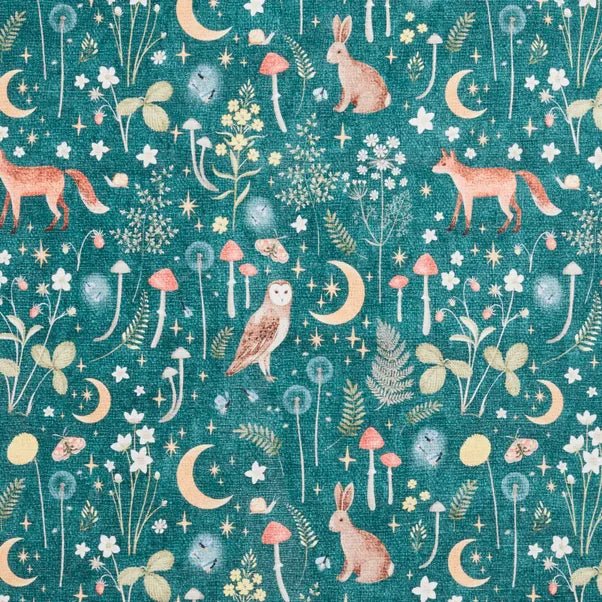 Catherine Lansfield Twilight Animals Rug, Green 61 x 170cm,76 x 150cm,76 x 230cm,122 x 170cm,152 x 230cm