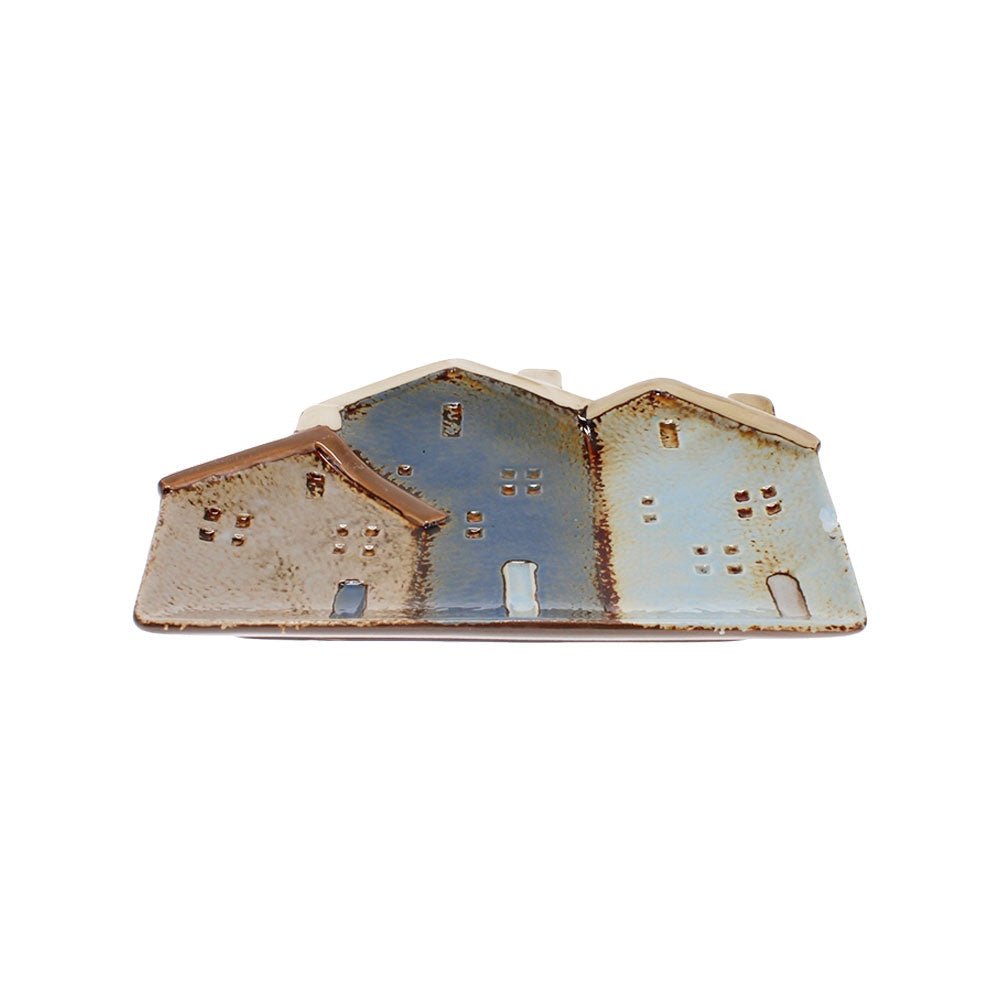 Ceramic Houses Plate