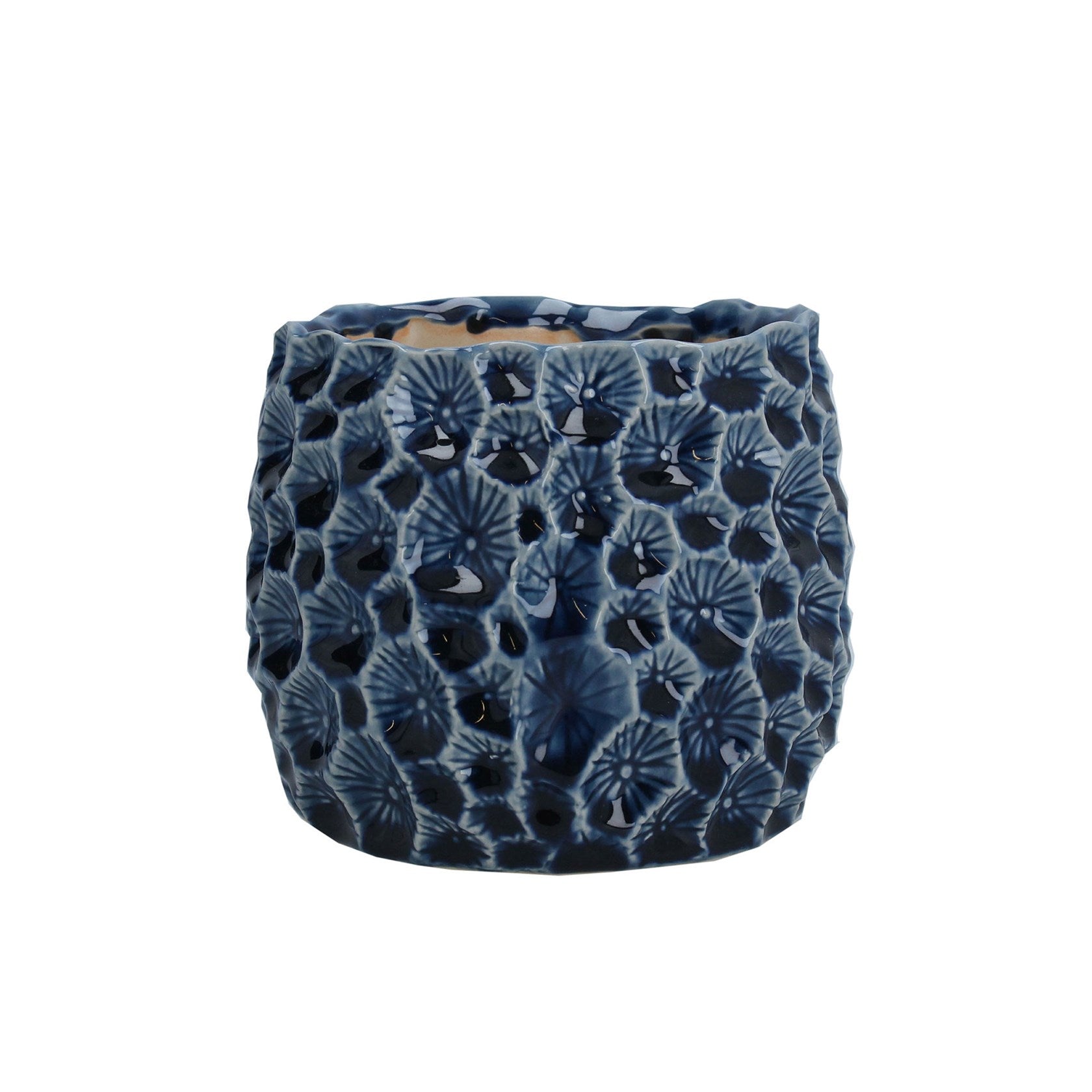 Ceramic Plant Pot, Navy Extra Large,Large,Small