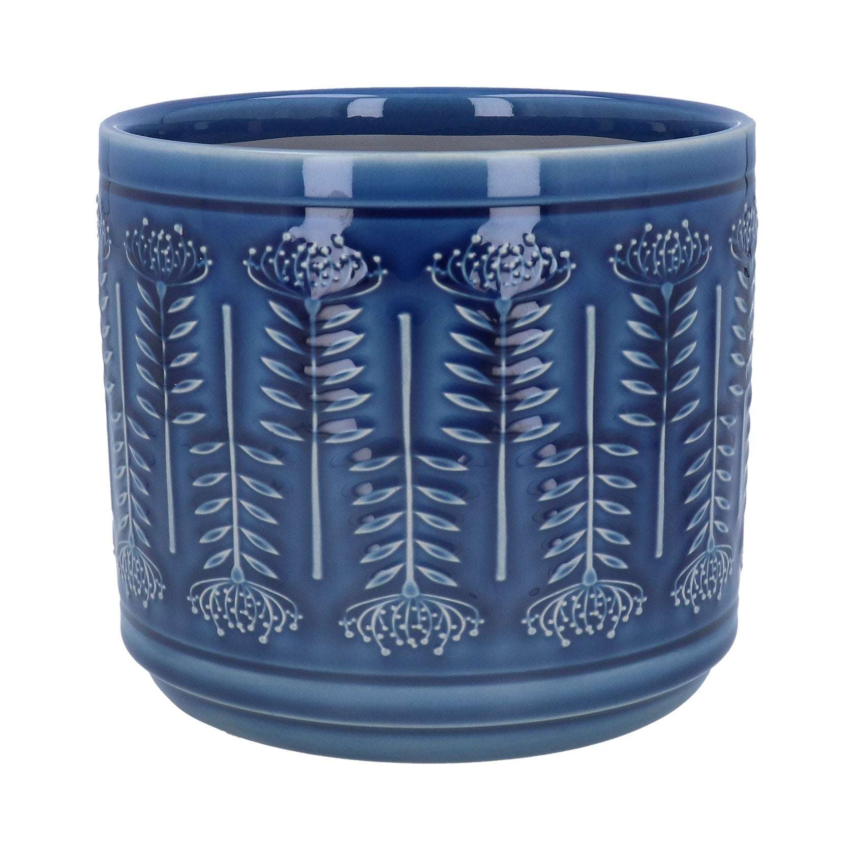 Ceramic Plant Pot, Navy Protea Extra Large,Large,Small