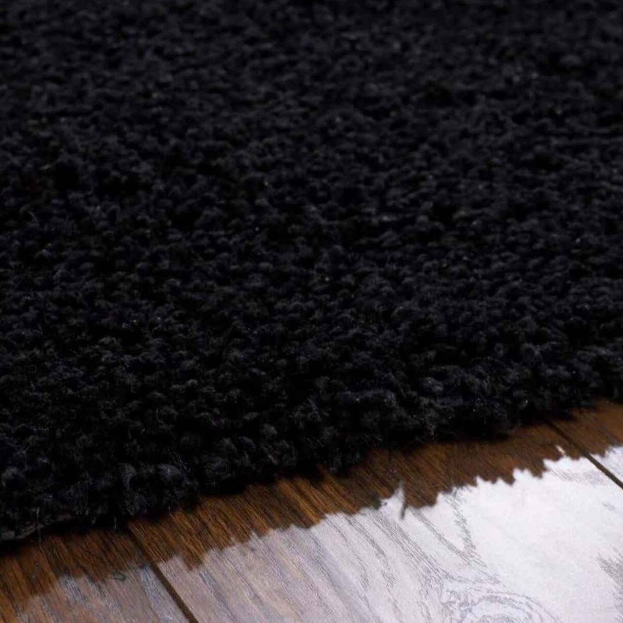 Chicago Shaggy Rug, Black 110 x 160cm,133cm Circle,140 x 200cm,160 x 230cm,200 x 290cm,67 x 200cm,90 x 150cm