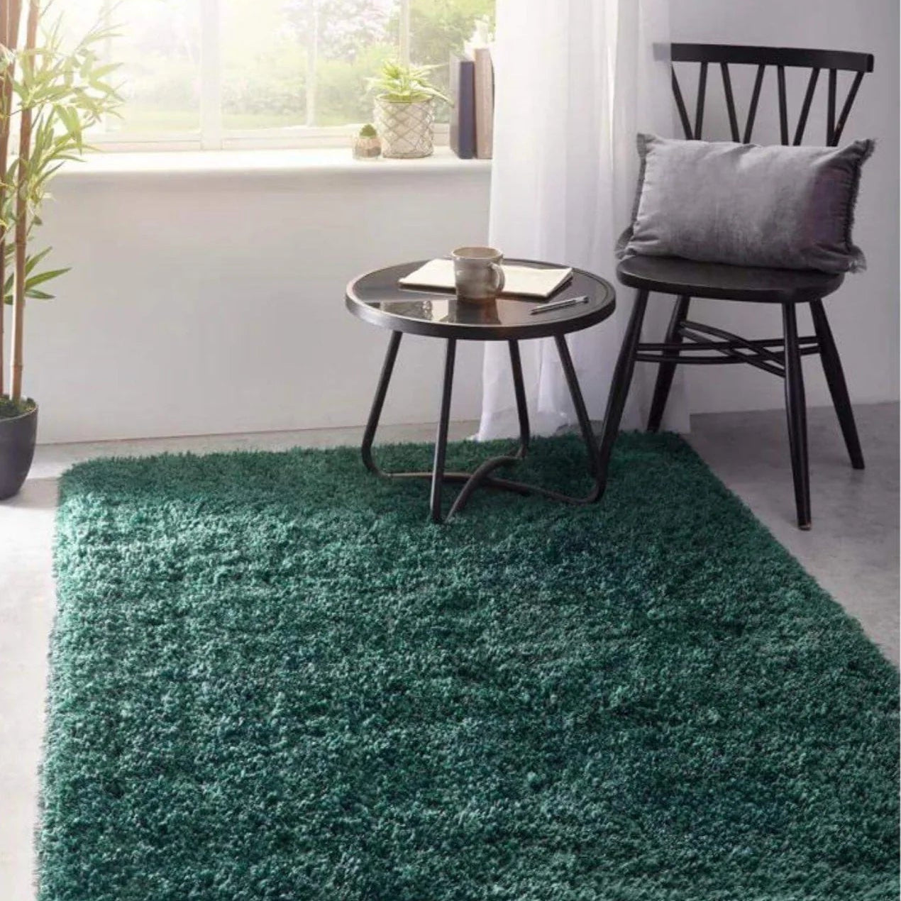 Chicago Shaggy Rug, Forest Green 110 x 160cm,133cm Circle,140 x 200cm,160 x 230cm,200 x 290cm,67 x 200cm,90 x 150cm