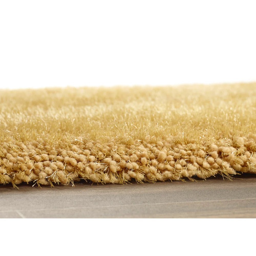 Chicago Shaggy Rug, Ochre 110 x 160cm,133cm Circle,140 x 200cm,160 x 230cm,200 x 290cm,67 x 200cm,90 x 150cm