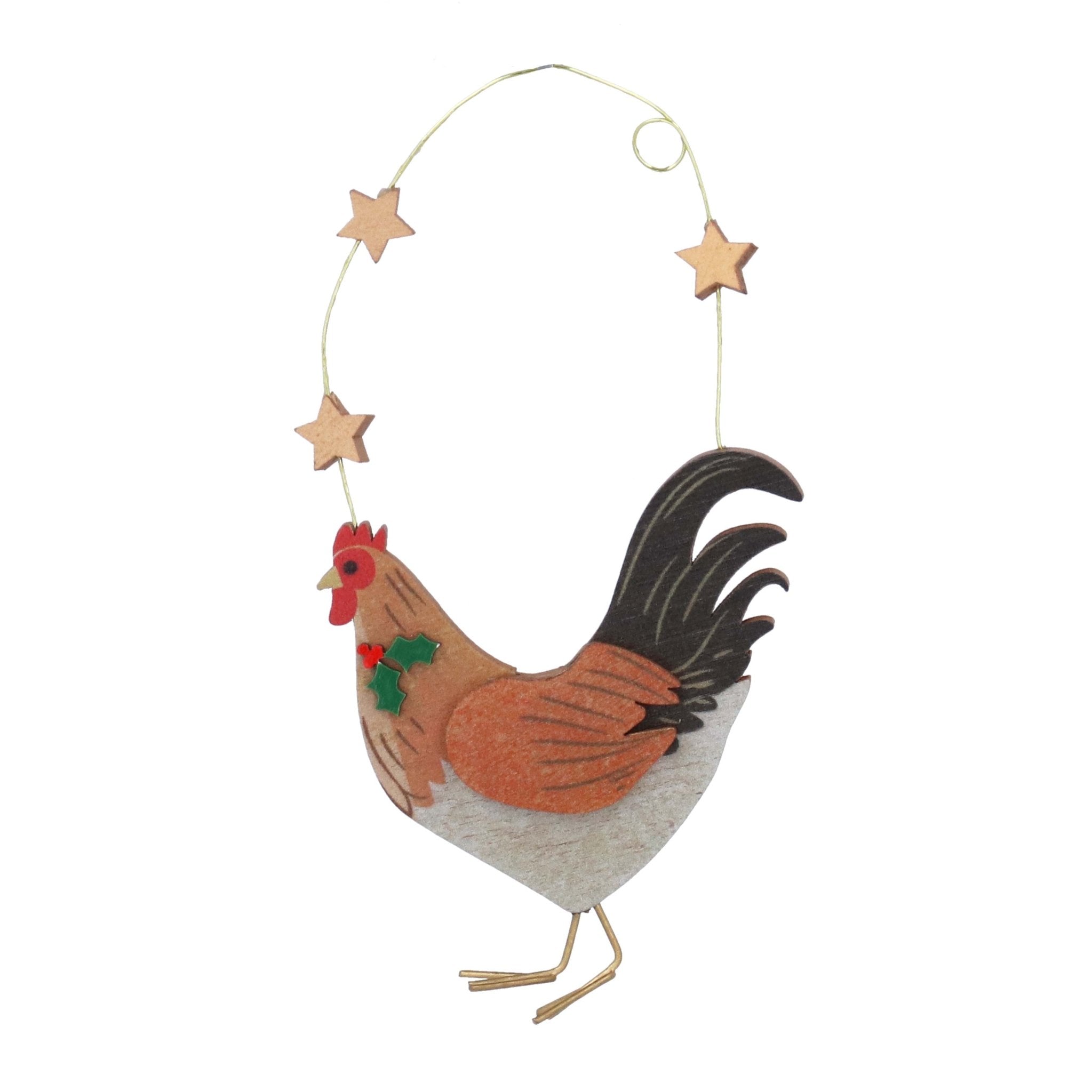 Christmas Chicken Hanging Decoration