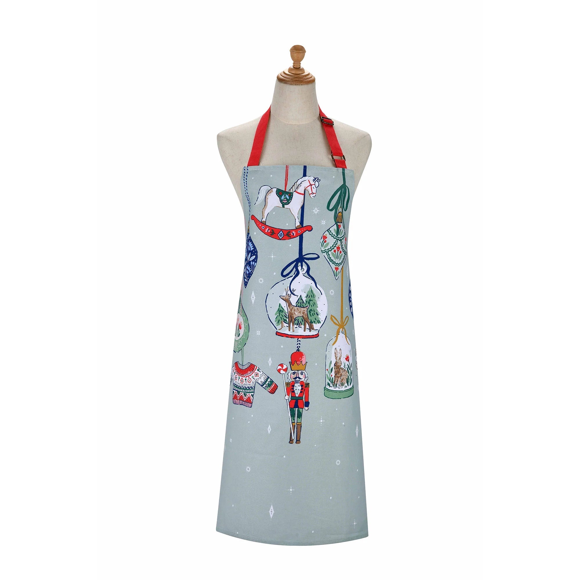 Christmas Ornaments Cotton Apron