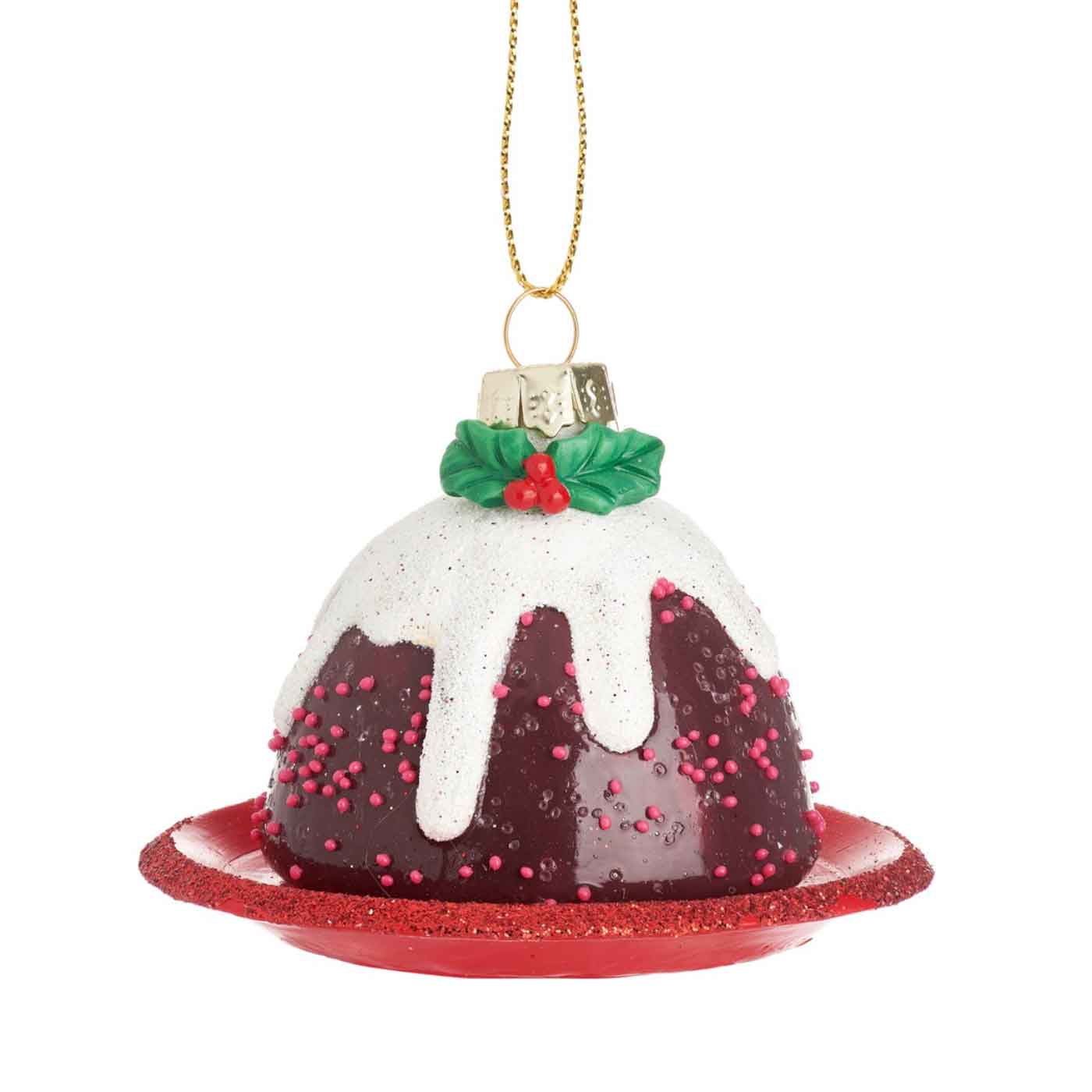Christmas Pudding Shaped Bauble