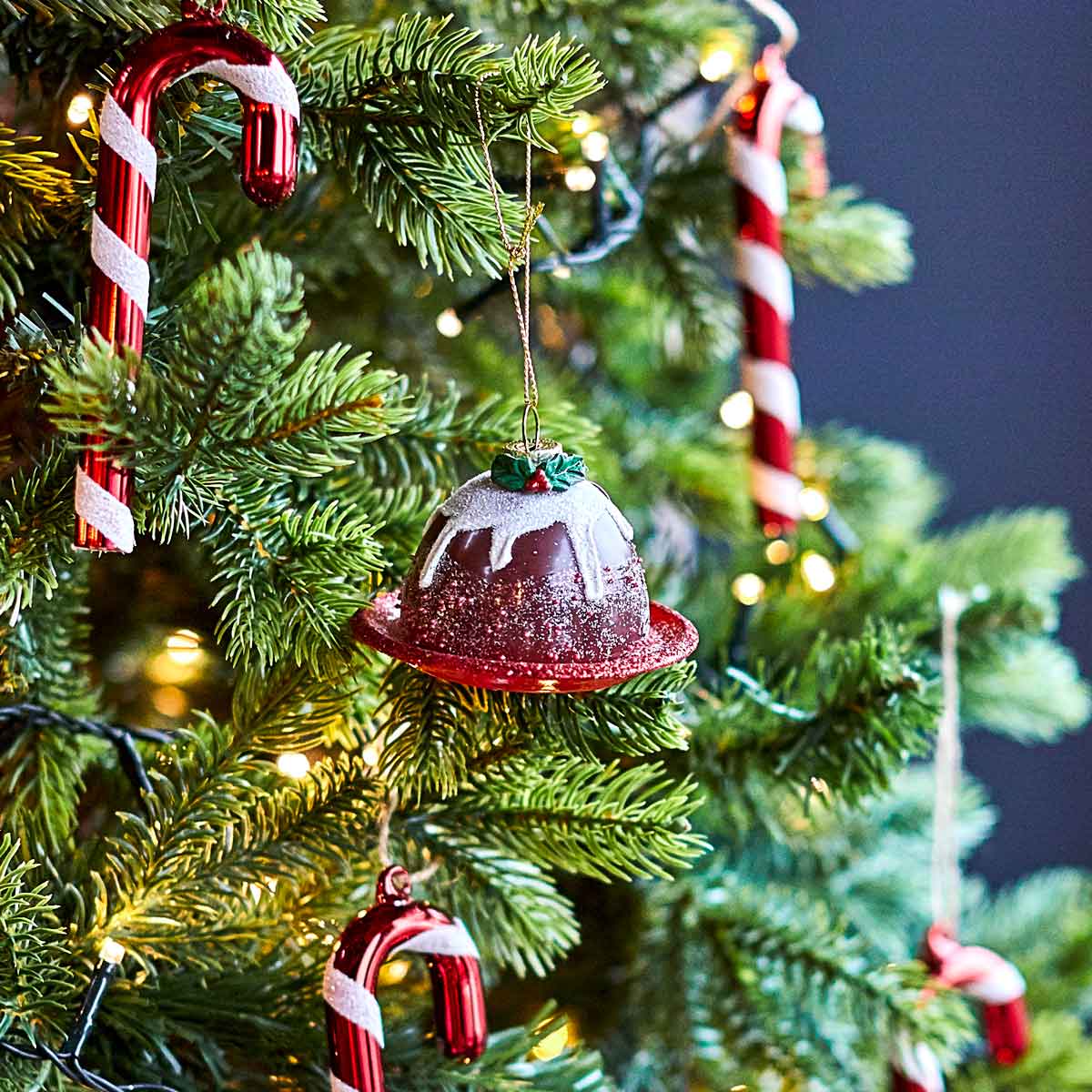 Christmas Pudding Shaped Bauble