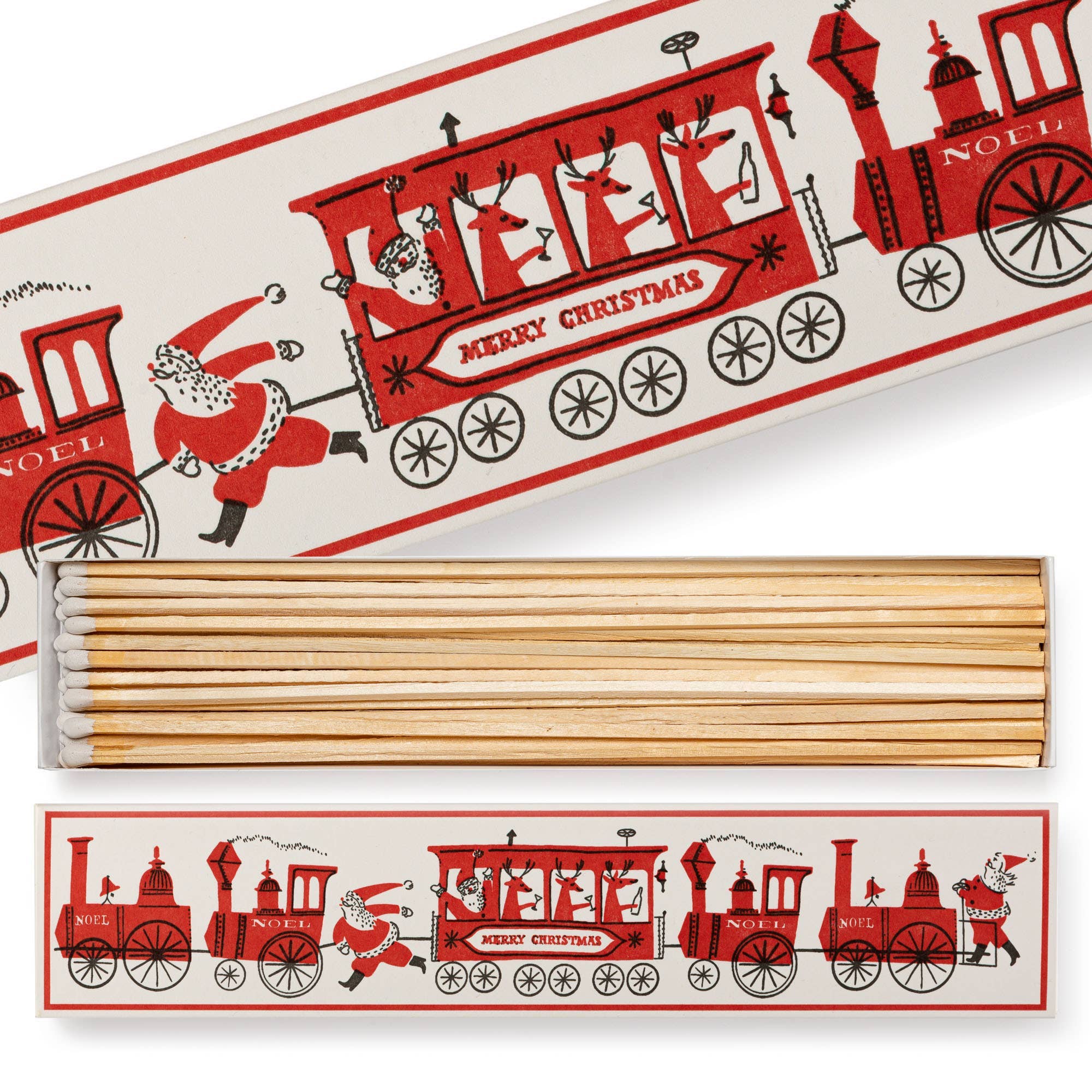 Christmas Train Long Safety Matches - Angela Reed -