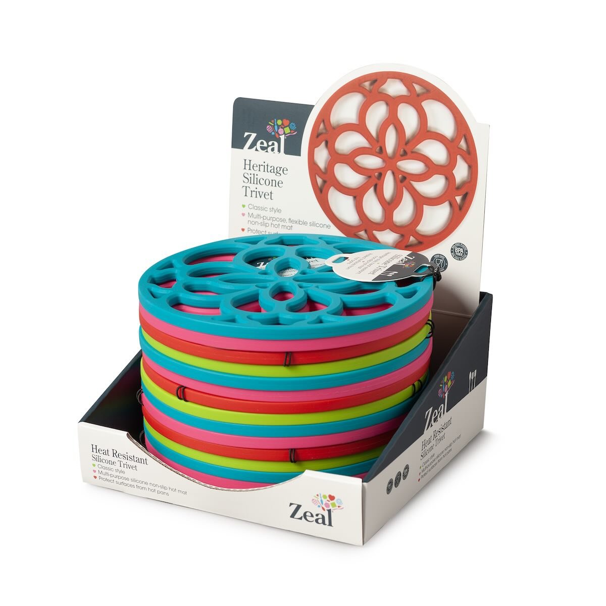Circular Trivet, Assorted Neon Colours