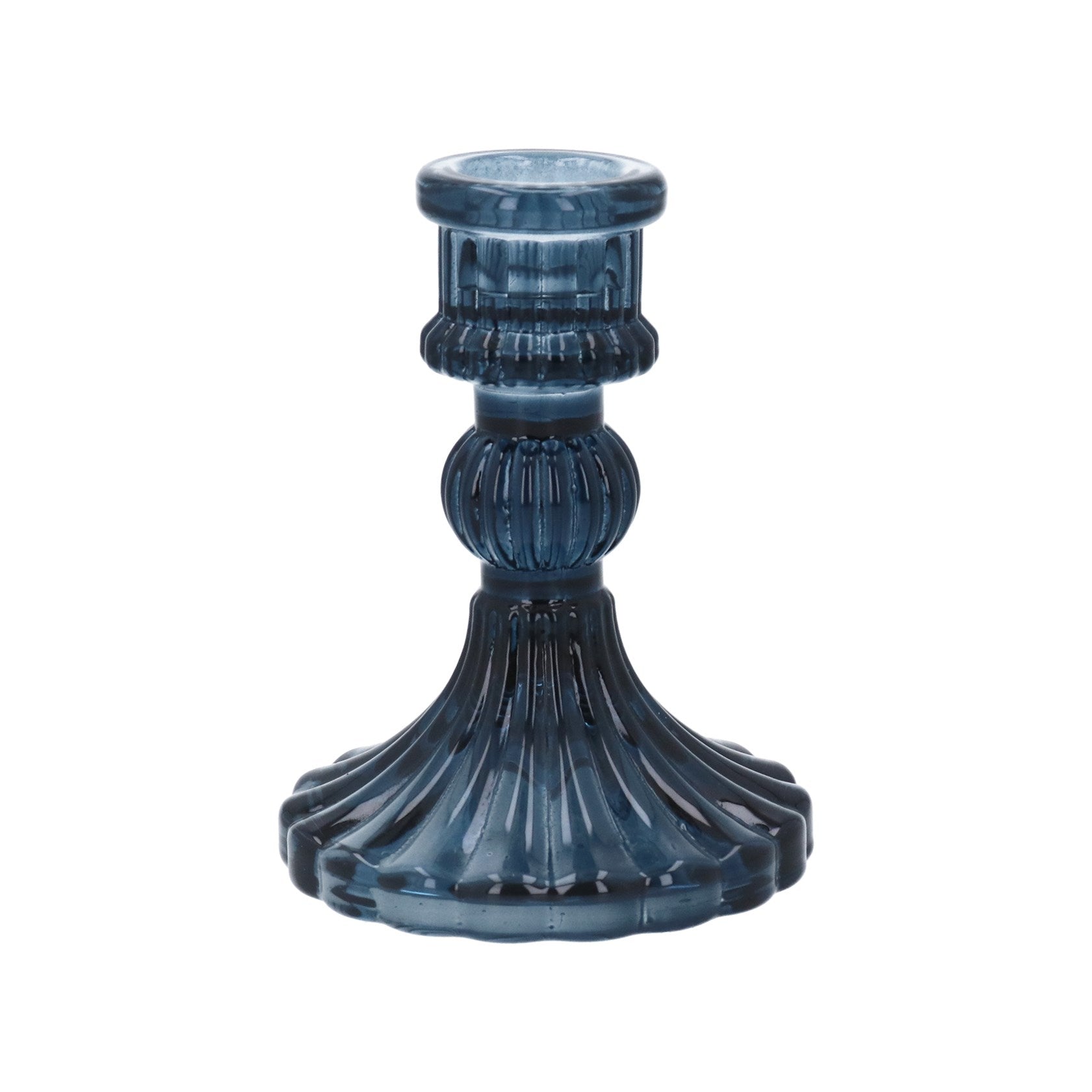 Classic Glass Candlestick Blue,Green