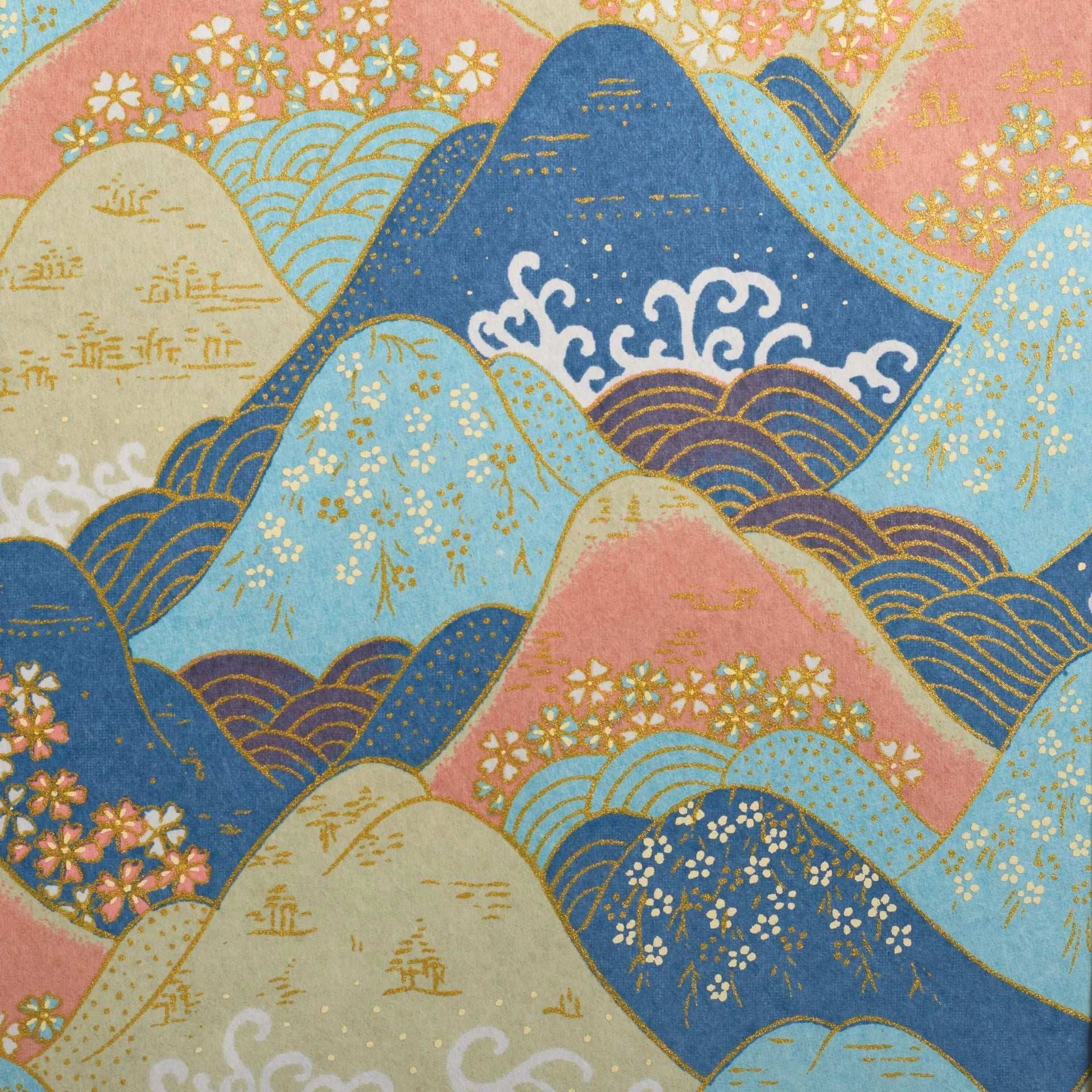 Classic Journal, Rolling Hills Blue and Peach Small,Medium