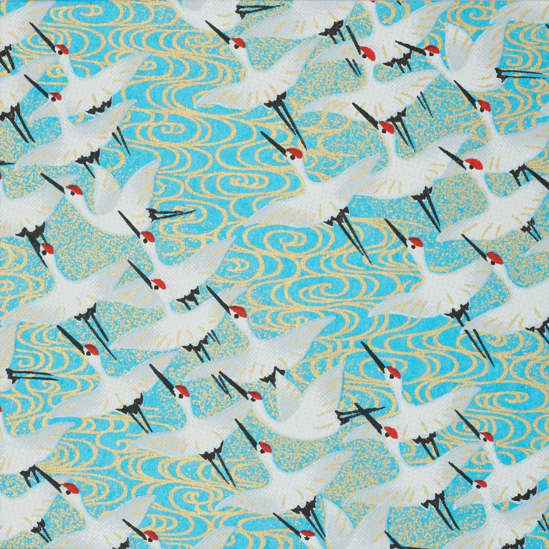 Classic Journal, White Cranes Blue Small,Medium