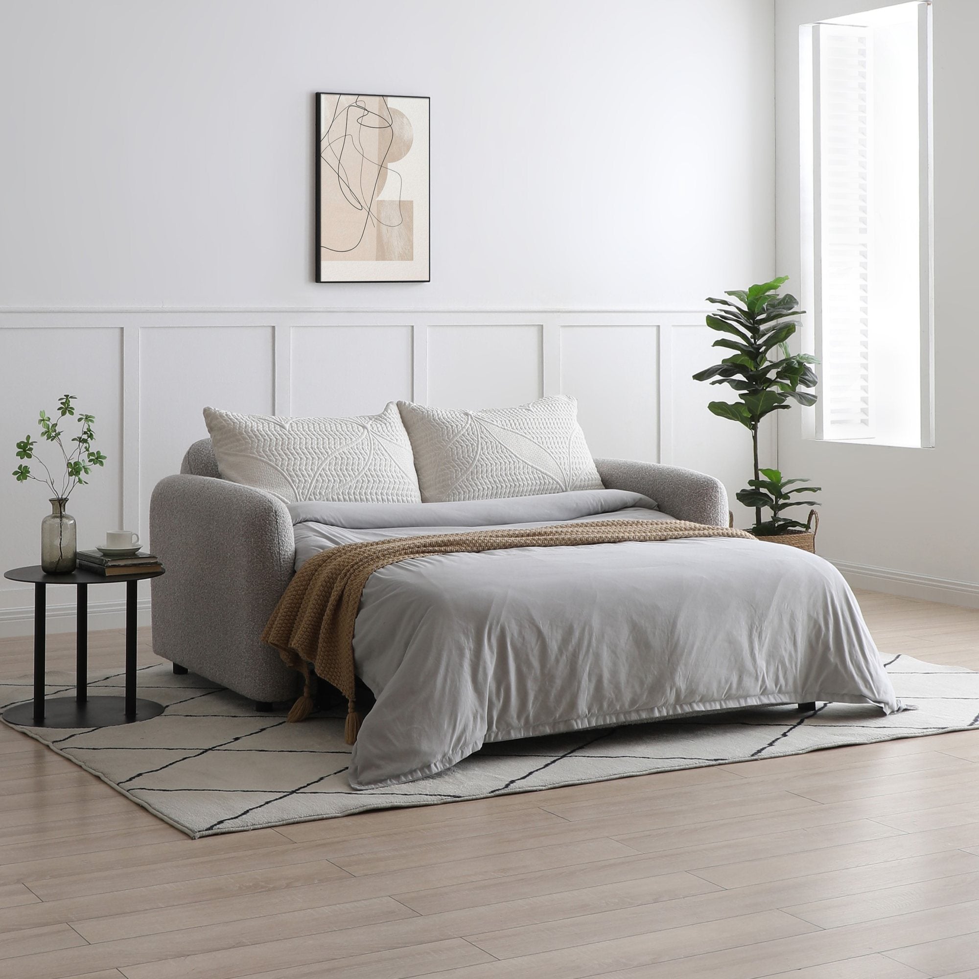 Cloud Sofa Bed, Natural Fabric