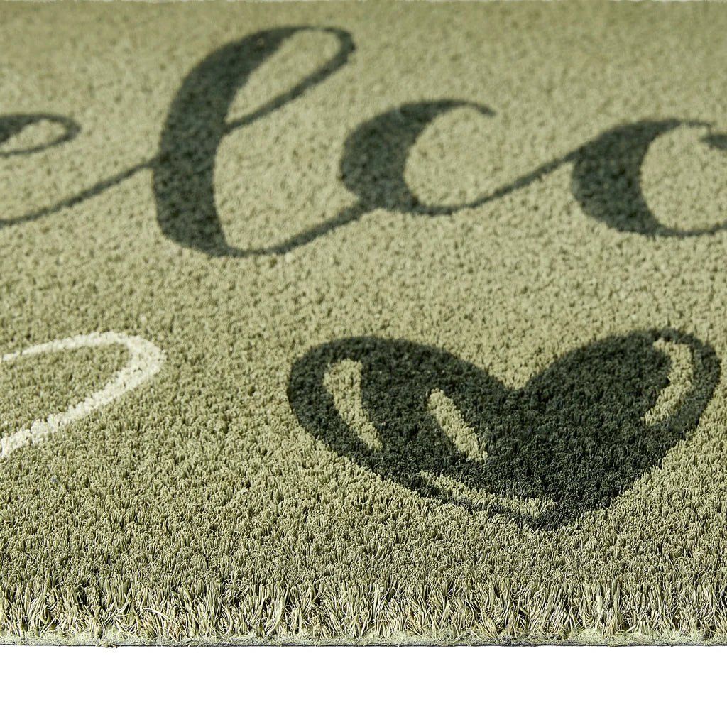 Coir Welcome Door Mat, Sage - Angela Reed -