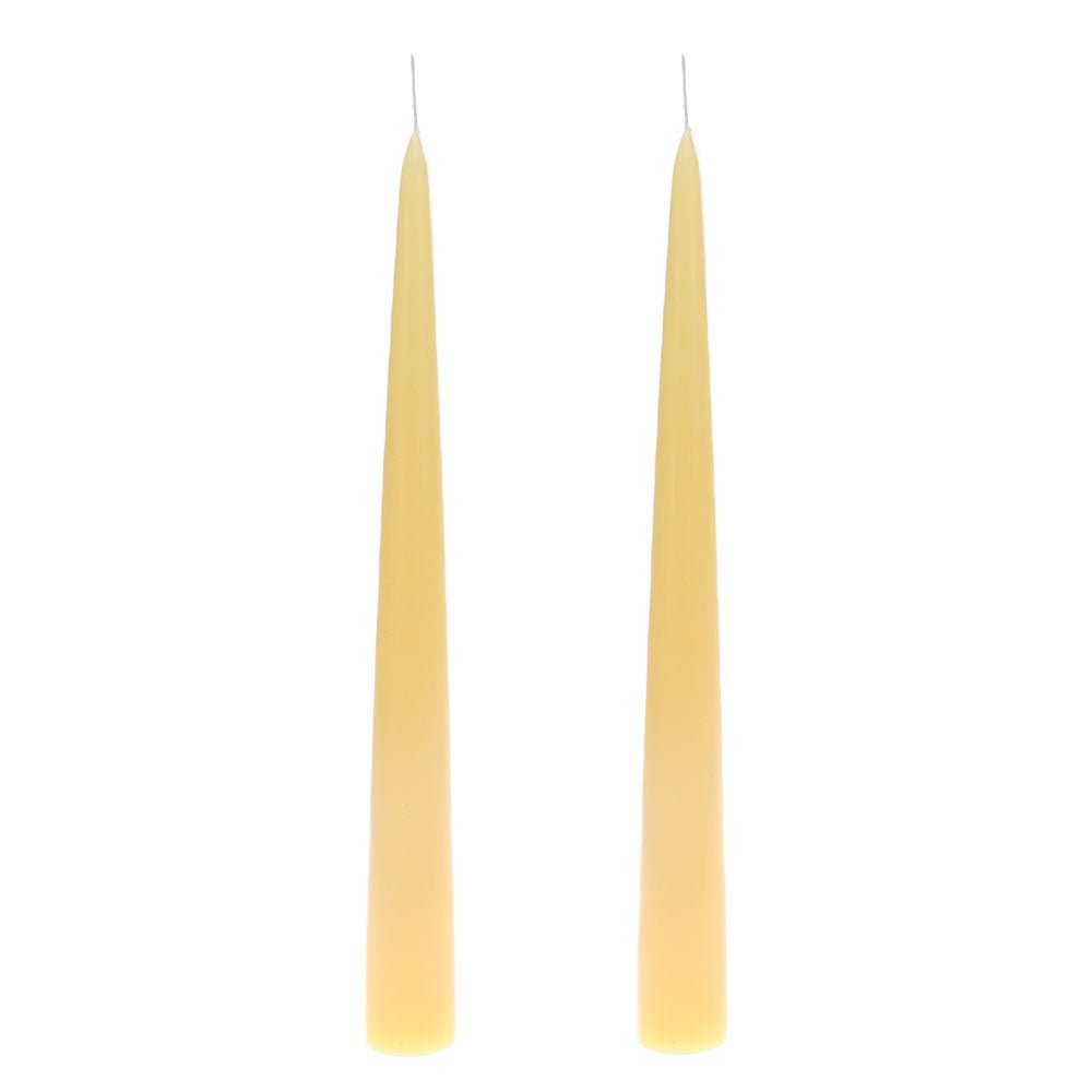 Colourful Cone Candle Pastel Yellow