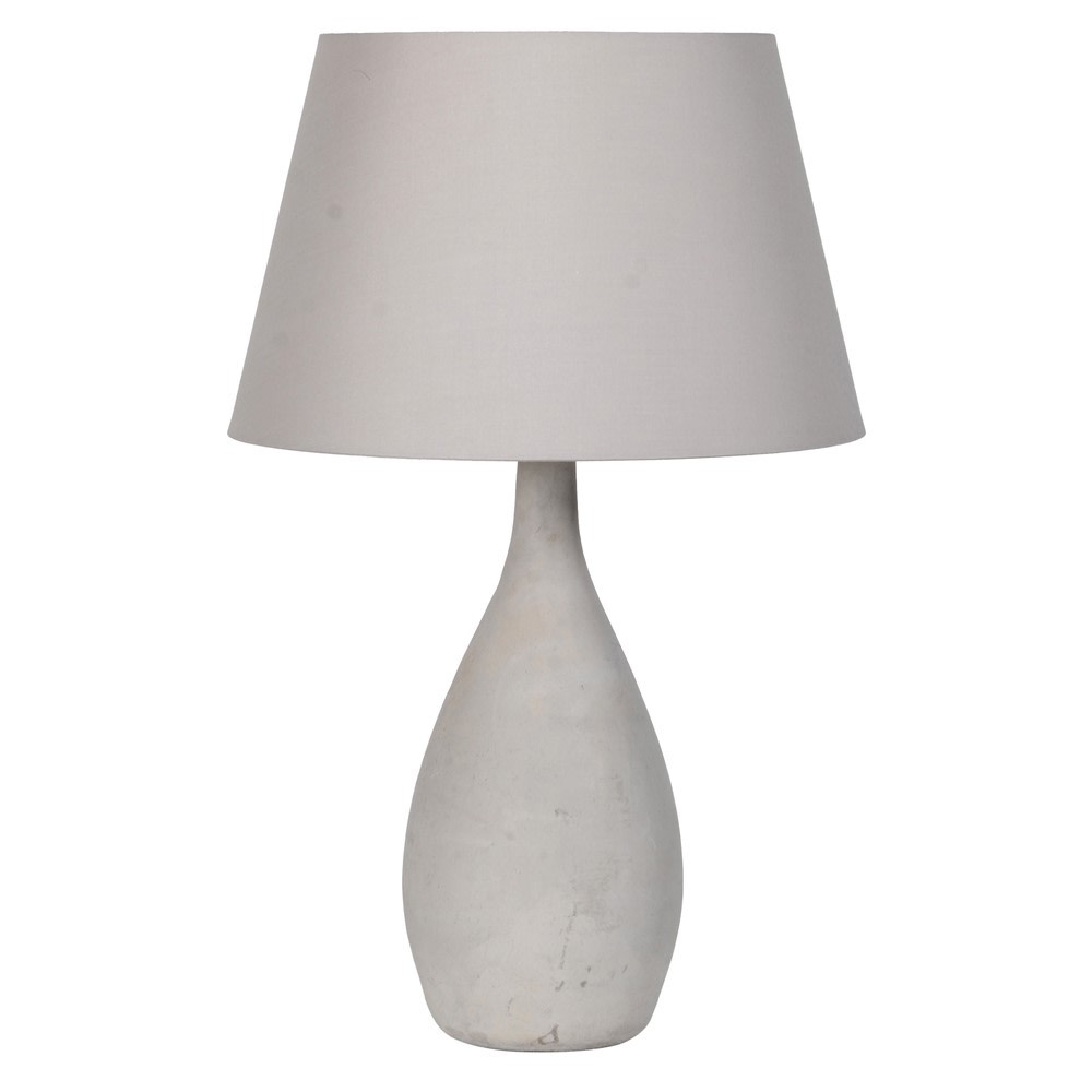 Concrete Table Lamp with Shade