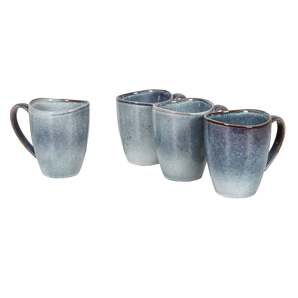 Cornflower Mugs, Set of 4