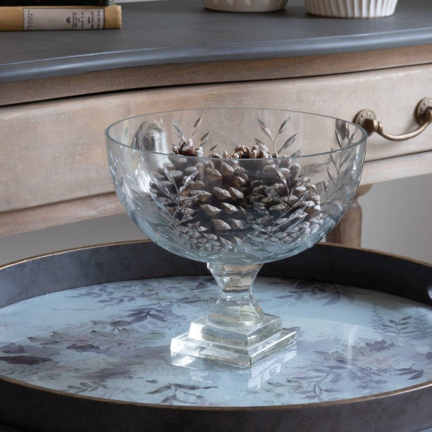 Decorative Glass Cut Bowl