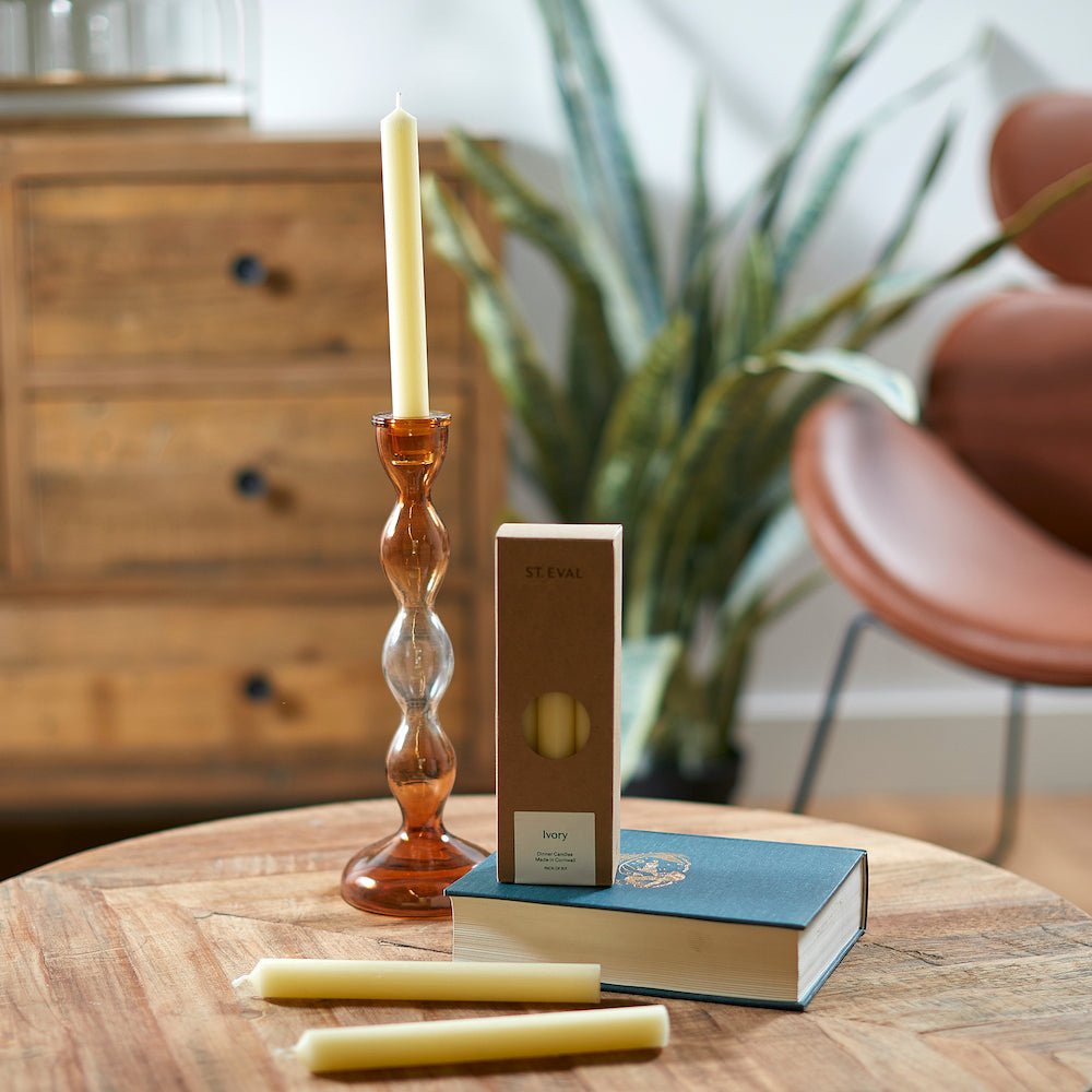 Dinner Candles, Pack of 6, Ivory