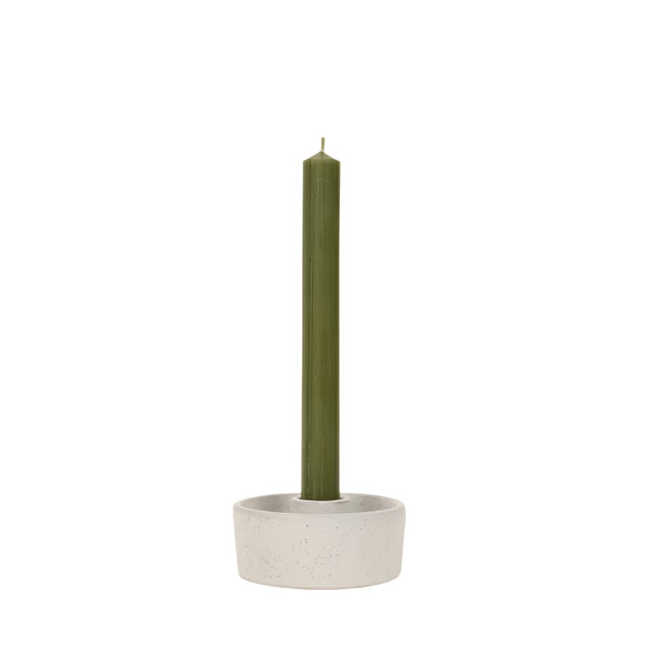 Dinner Candles, Pack of 6, Olive