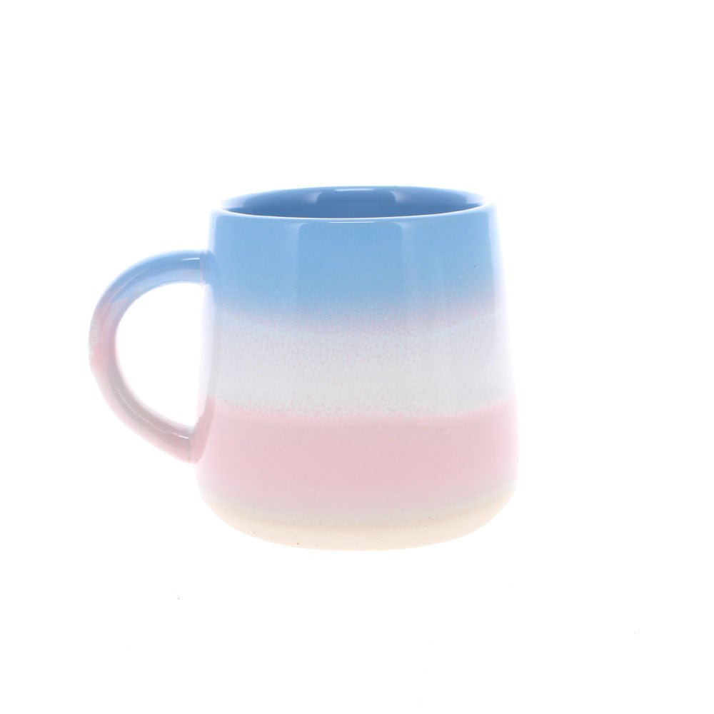 Dip Glazed Blue And Pink Mug - Angela Reed -