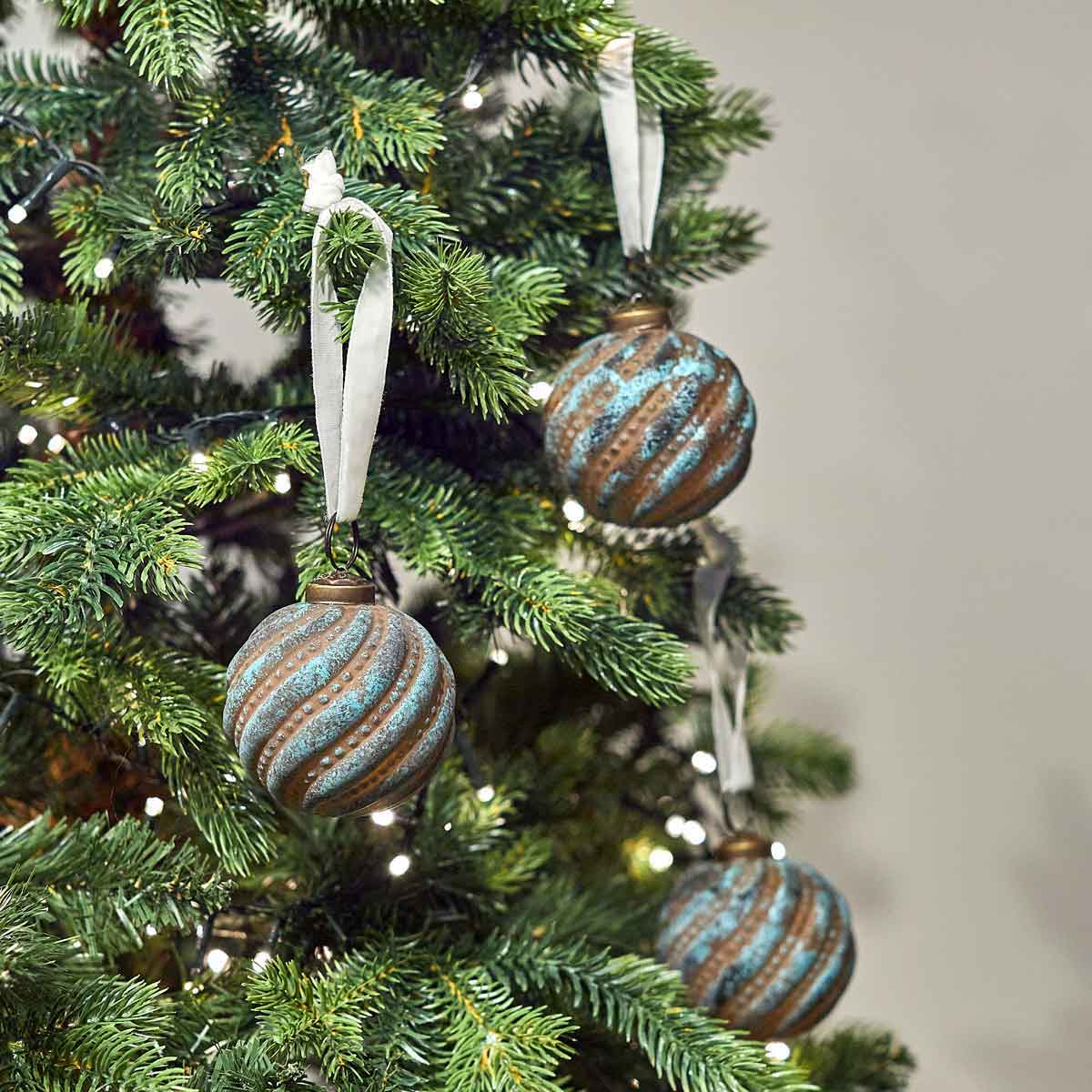 Distressed Verdigris Bauble