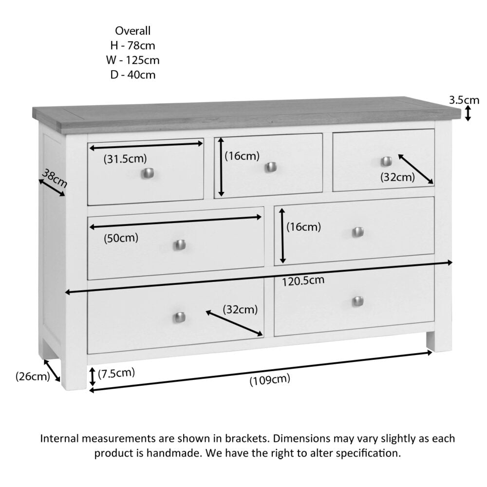 Dorset 3 Over 4 Wide Chest - Angela Reed -