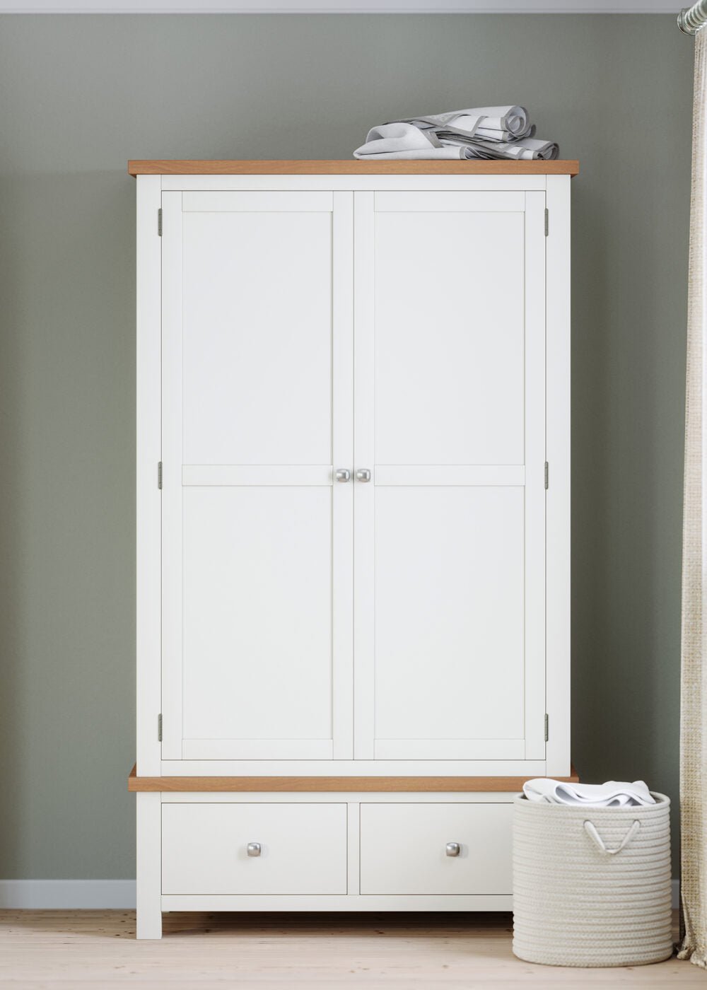 Dorset Double 2 Drawer Wardrobe - Angela Reed -