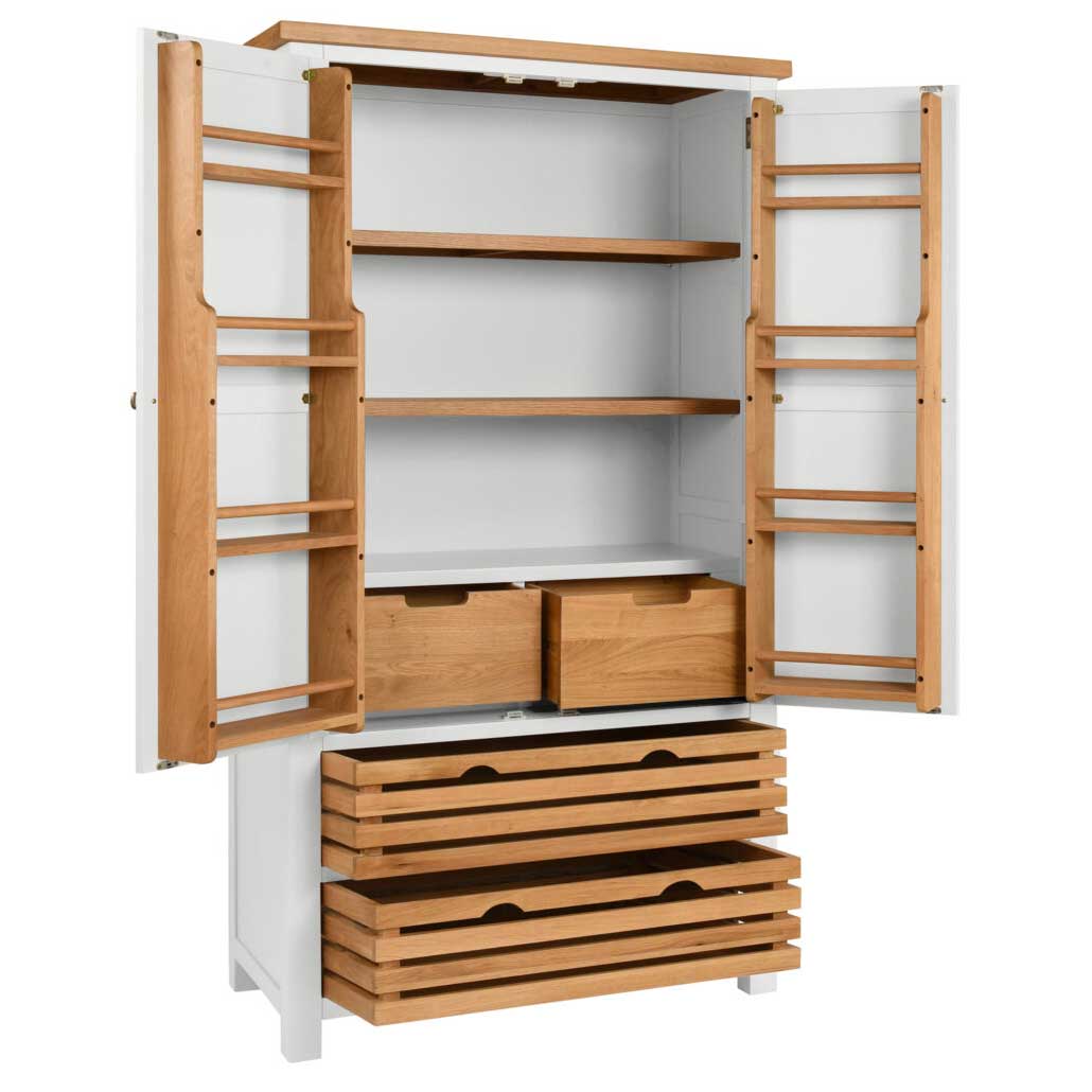 Double Larder Cupboard Ivory (Standard),Moon Grey (+15%),White (+15%)