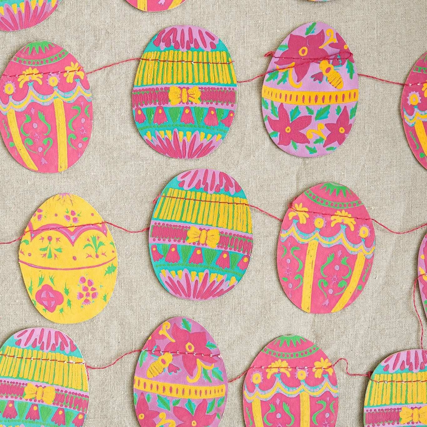 Easter Egg Paper Garland