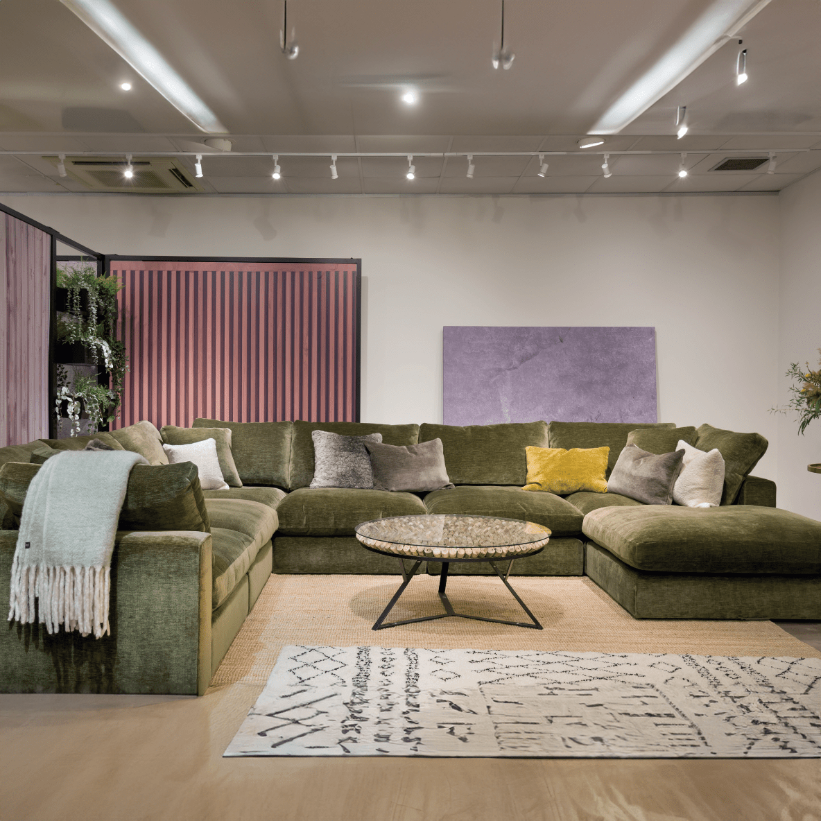 Eden 5 Seat Corner Sofa Manolo Mist,Manolo Seaspray,Manolo Dusk,Manolo Wheat