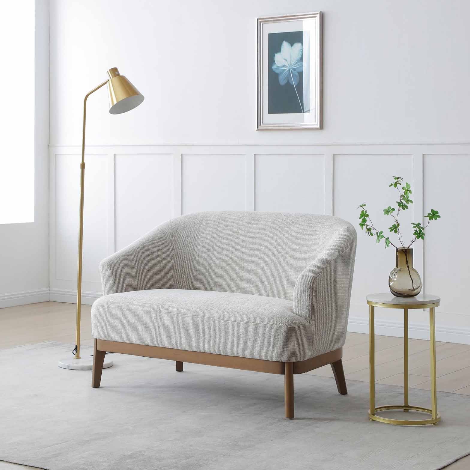 Ellie 2 Seat Sofa Natural,Olive
