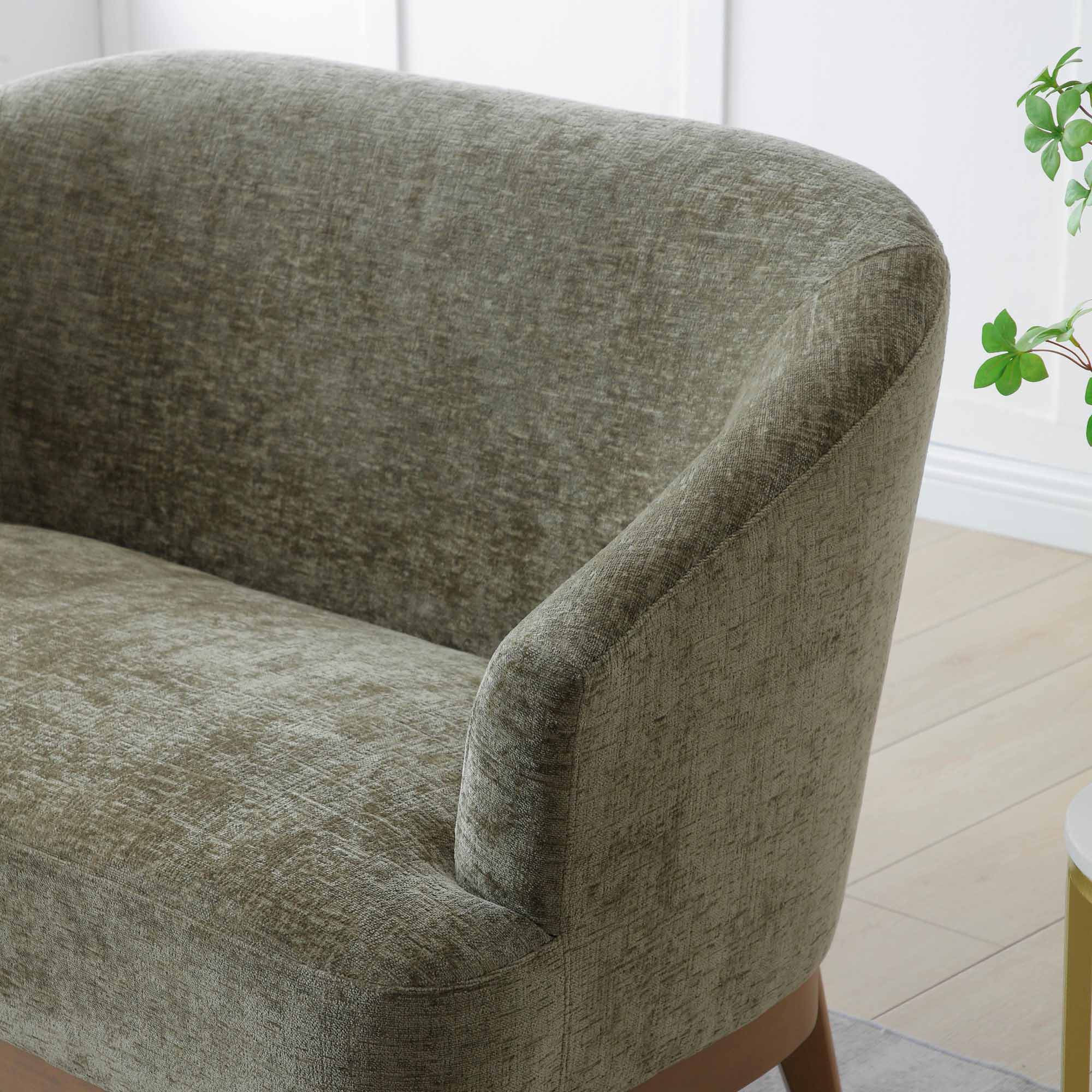 Ellie 2 Seat Sofa Natural,Olive
