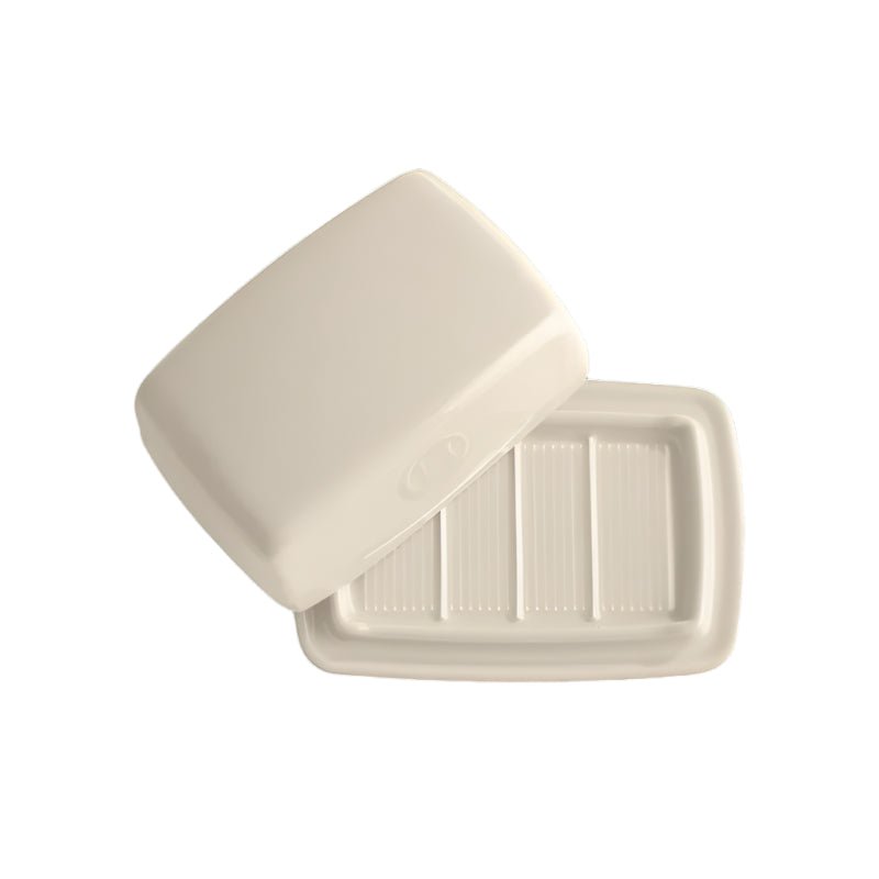 Emile Henry Butter dish Clay,Burgundy,Black Truffle