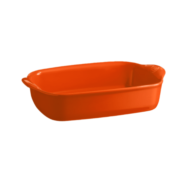 Emile Henry Small Rectangular Oven Dish Clay,Cedar Green,Toscane