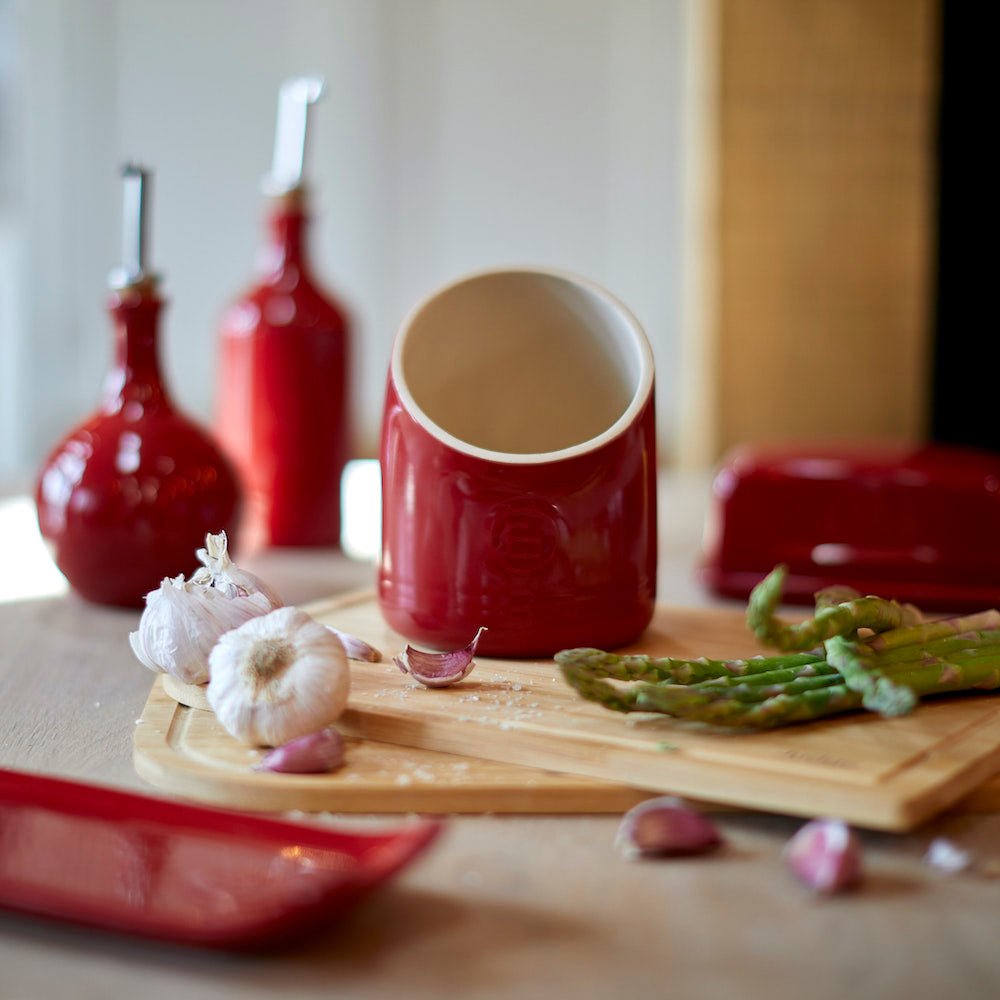 Emile Henry Spoon Rest Clay,Burgundy,Black Truffle