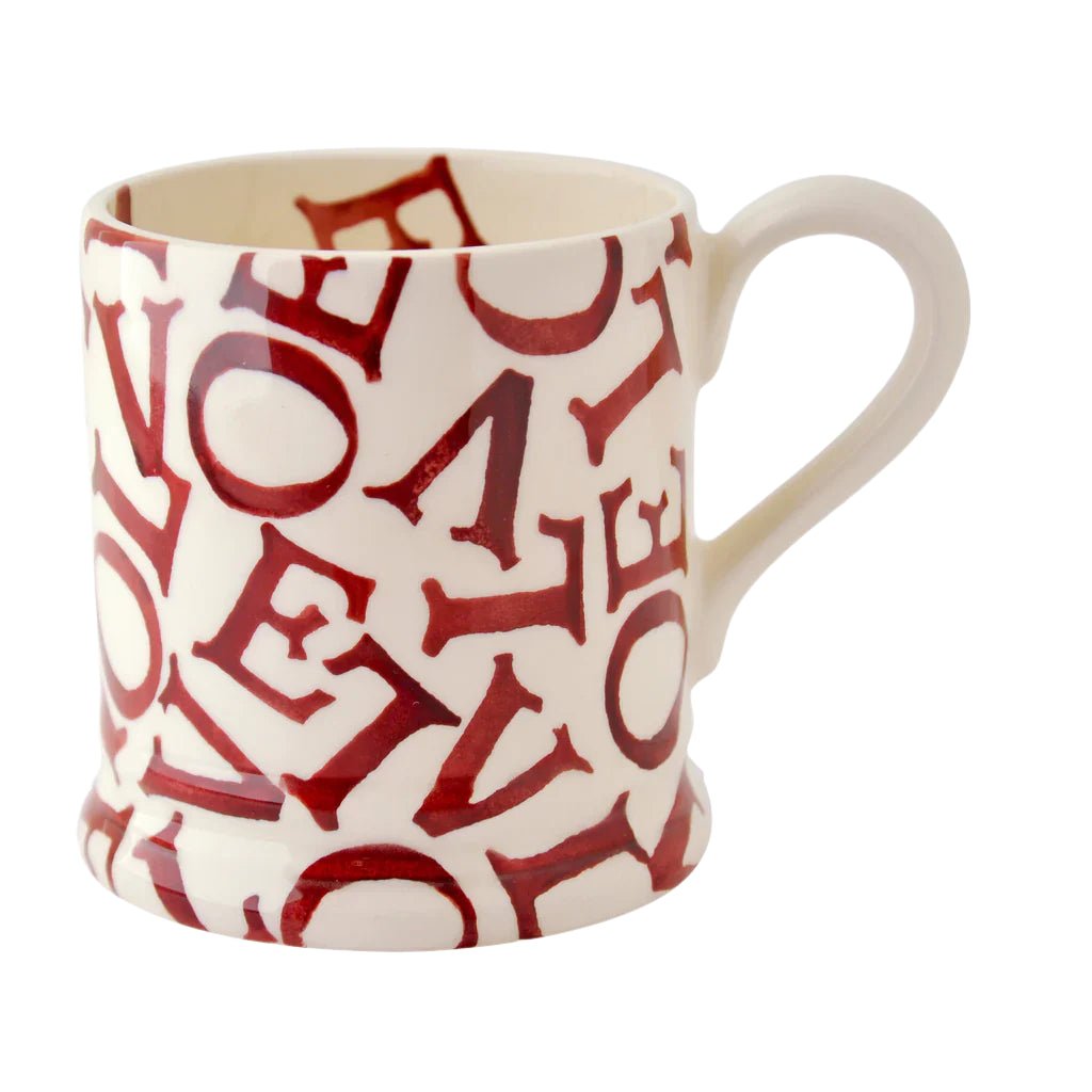 Emma Bridgewater L.O.V.E Polka Red Half Pint Mug