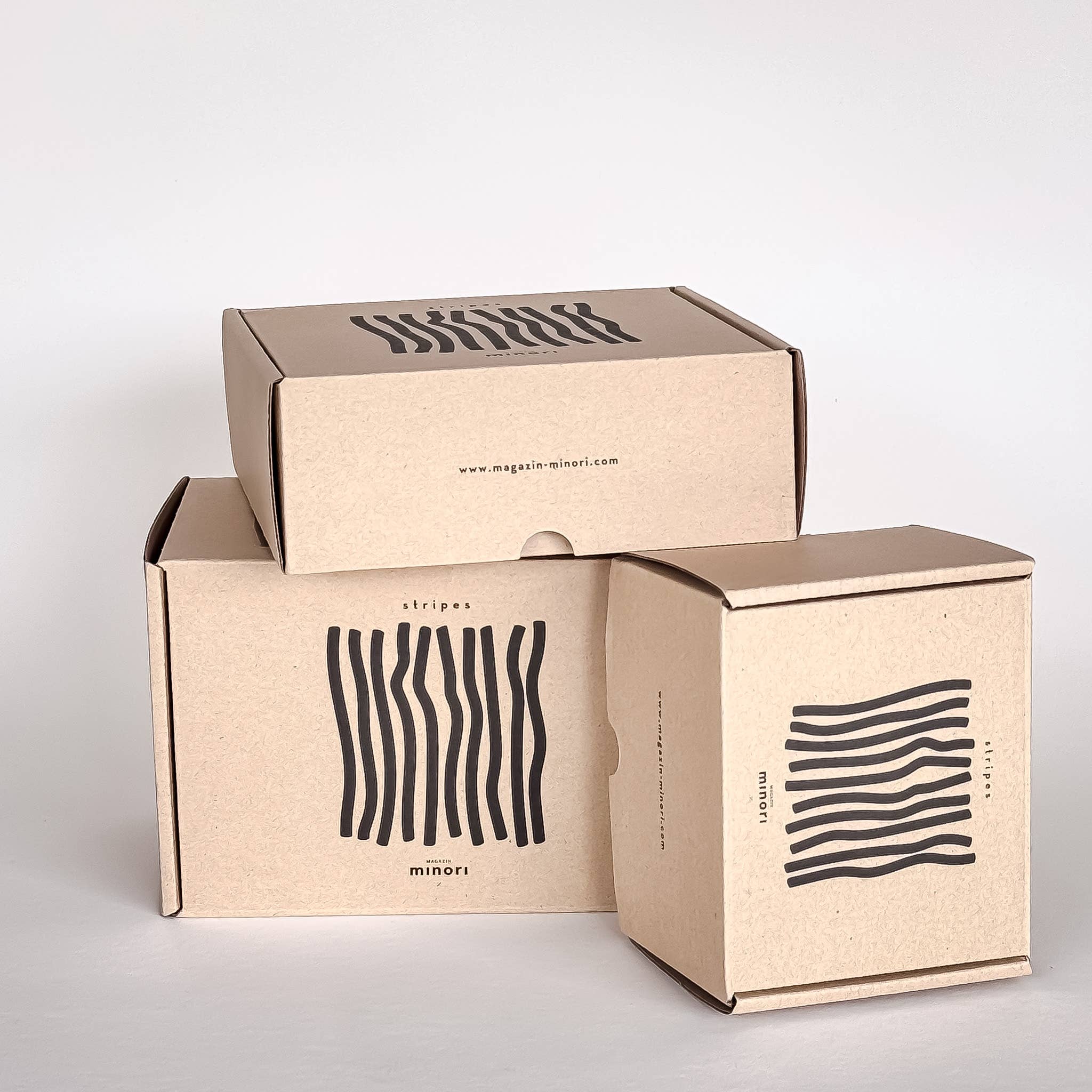 Espresso Striped Cups, Beach Yellow