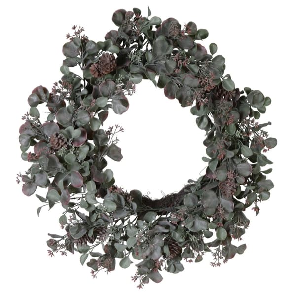 Eucalyptus and Pinecones Wreath