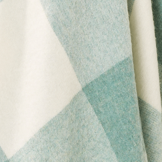 Eucalyptus Block Check Throw by Bronte