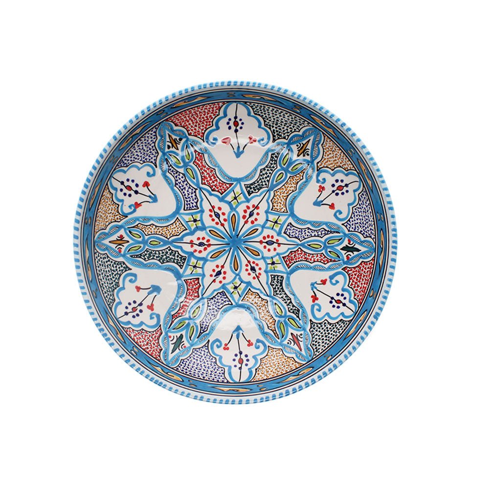 Extra Large Hand Made Shallow Bowl, Aquamarine