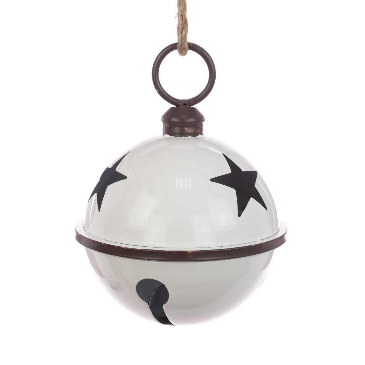 Extra Large White Metal Bell