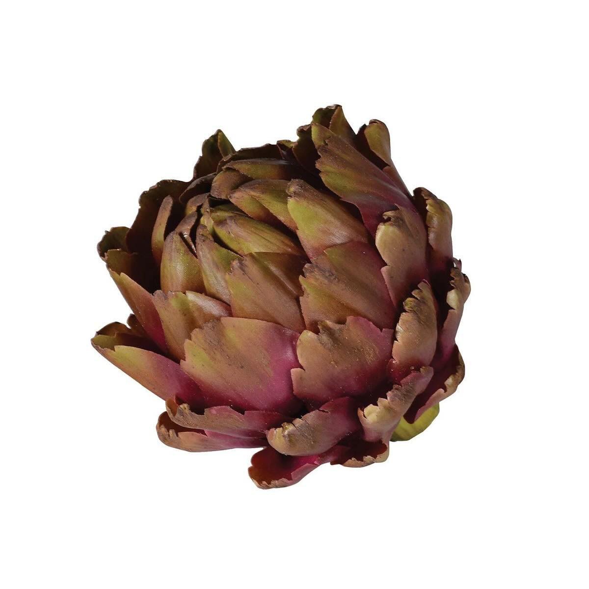Faux Purple and Green Artichoke Head