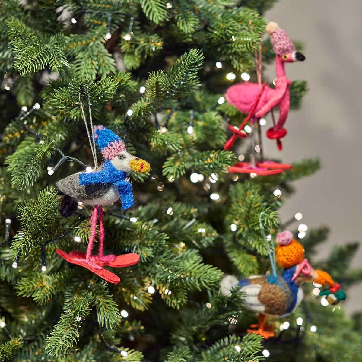 Felt Christmas Seagull Decoration