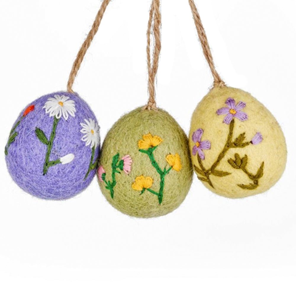 Felt Easter Egg, Set of 3