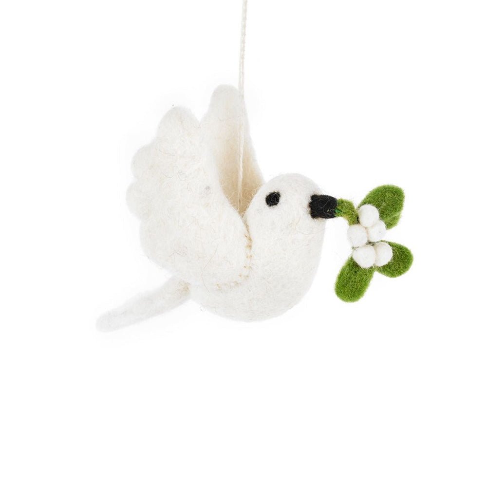 Felt Mistletoe Dove