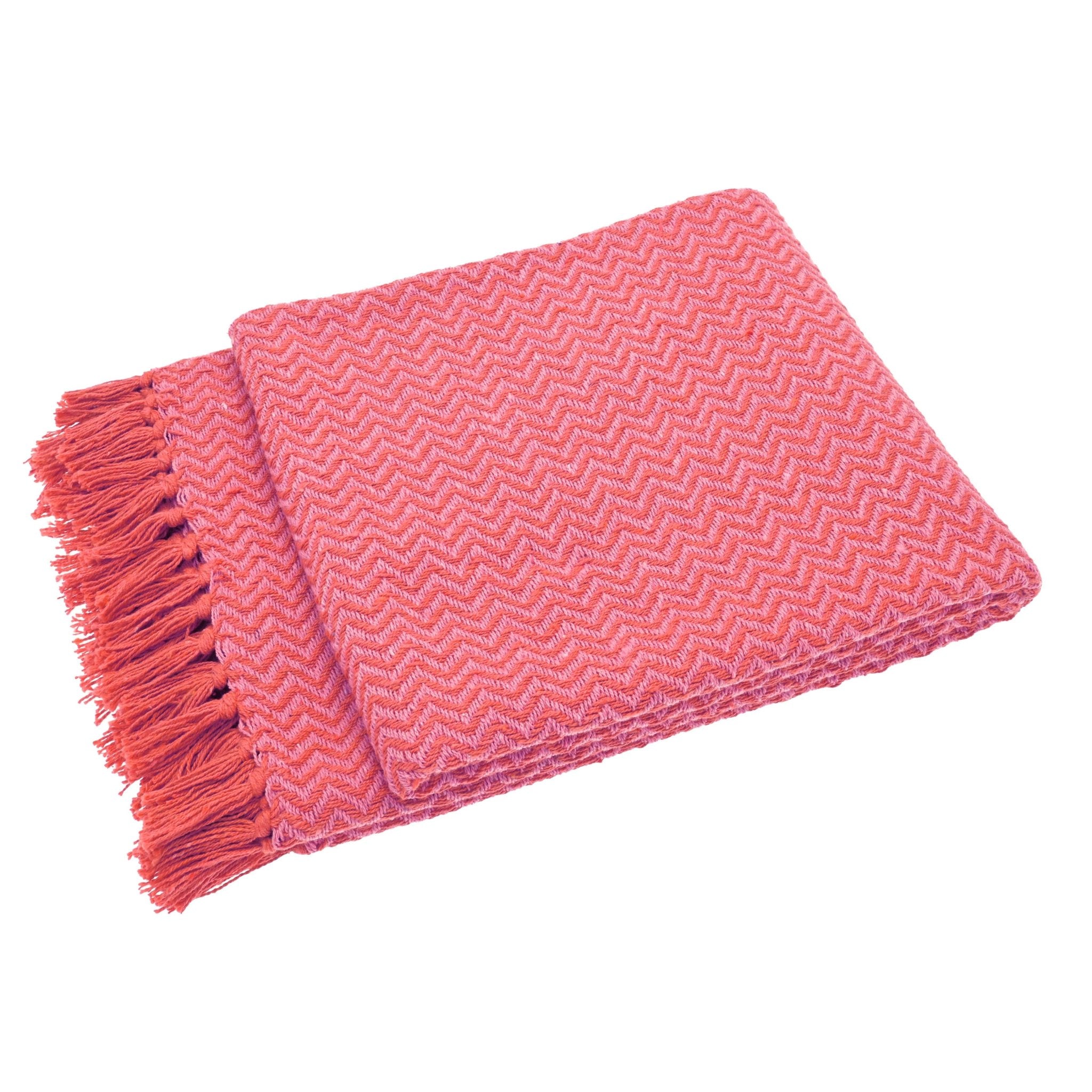 Festival Recycled Throw Blue & Green,Blue & Pink,Green & Yellow,Pink & Orange