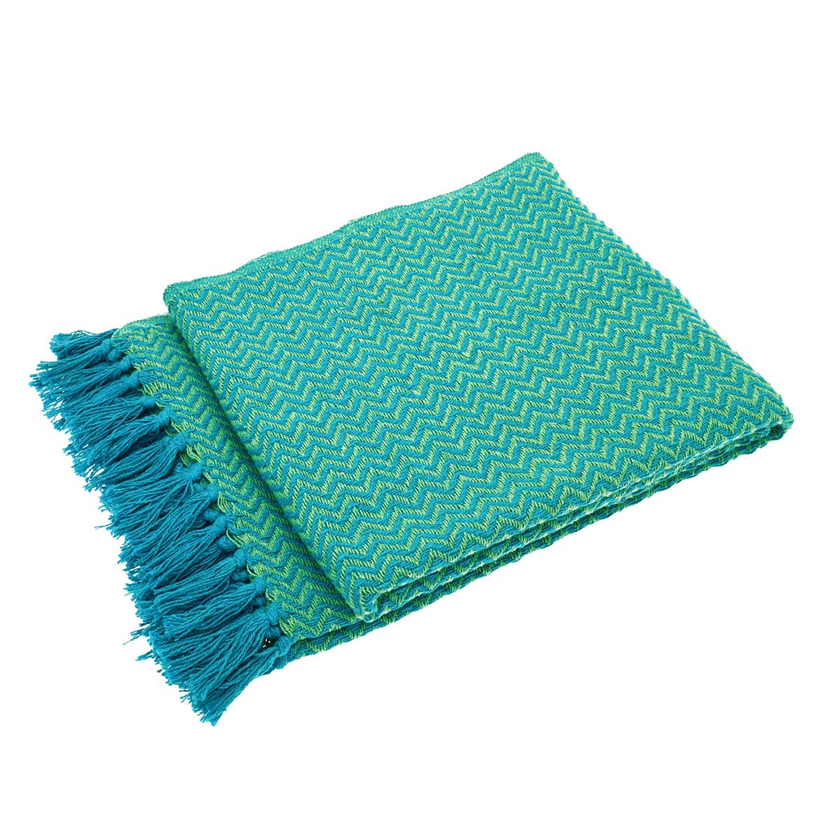 Festival Recycled Throw Blue & Green,Blue & Pink,Green & Yellow,Pink & Orange